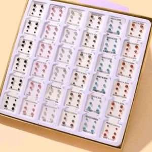 108 pairs rhinestone decor stud earings